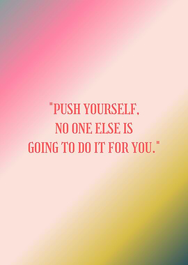 Motivational Quote on Gradient Background