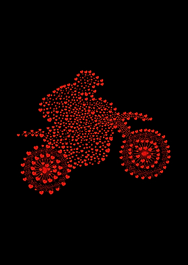 Motorcycle Made of Hearts