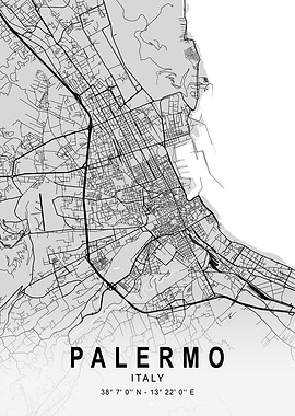 Palermo Light City Map