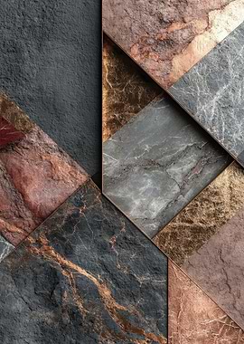 Abstract Geometric Stone Texture