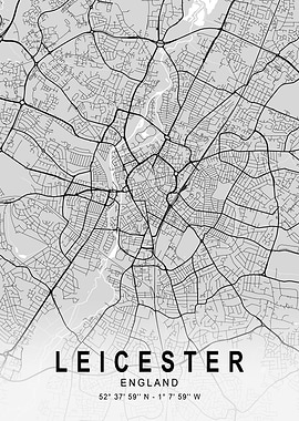 Leicester Light City Map