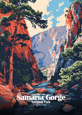 Samaria Gorge National Park Greece