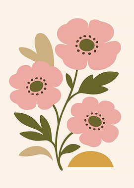 Abstract Floral Art Print