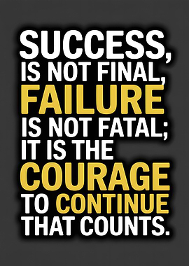 Inspirational Quote: Success and Courage