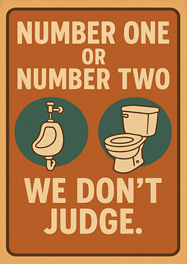 Number One or Number Two Poster