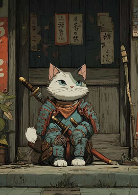 Samurai Cat