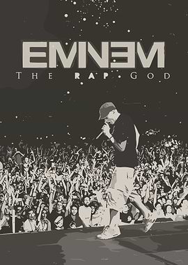 Eminem The Rap God Concert Poster