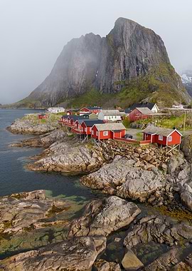 Hamnoy Village Lofoten Norway Landscape