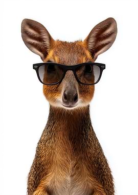 Cool Chevrotain with Sunglasses