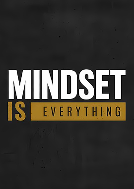 Mindset is Everything Motivational Poster