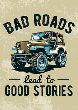 Off-Road Vehicle with Inspirational Quote