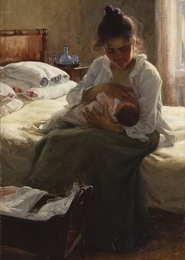 Mother and Child Painting