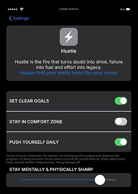 Hustle Motivation poster - Change Your Life Dark