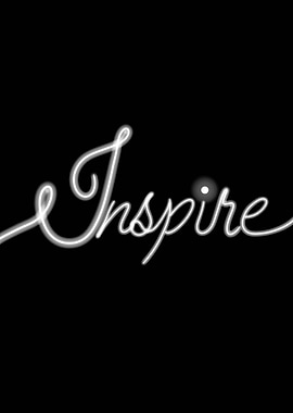 Glow to Inspire - Neon Sign Line Art