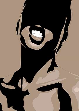 Abstract Portrait of a Laughing Person