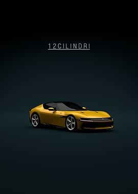 2025 Ferrari 12Cilindri Yellow Front