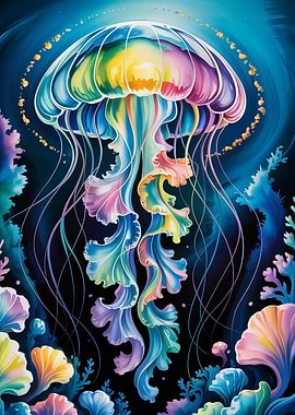 Jellyfish Abstract
