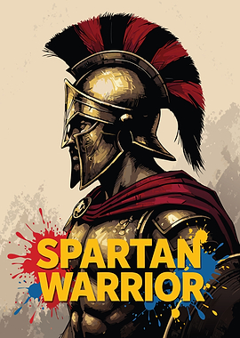 Spartan Warrior Illustration