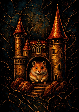 Abstract Fantasy #99 - Hamster in a Castle