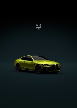 BMW M4 G82 in Vibrant Yellow