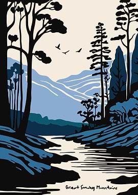 Great Smoky Mountains Landscape Art