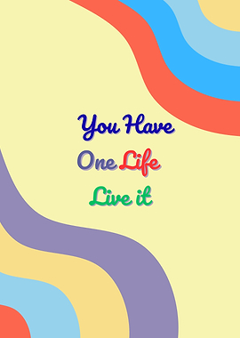 You Have One Life, Live It