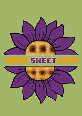 Home Sweet Home – Classic Vintage-Inspired Sunflower Art