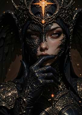 Dark Queen with Golden Accents