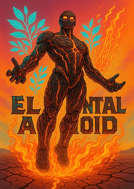 Elemental Android Illustration