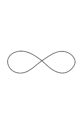 Infinity Minimalist Line Art