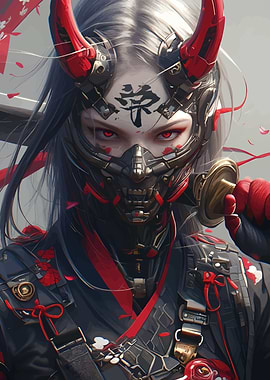 Japan Oni Masked Warrior