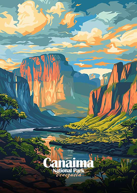 Canaima National Park, Venezuela Illustration