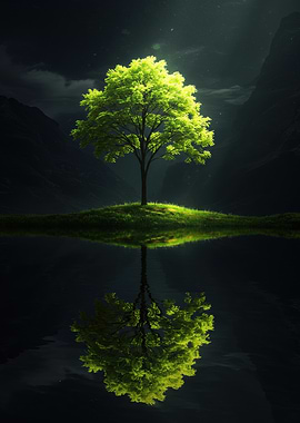 Lone Tree Reflection