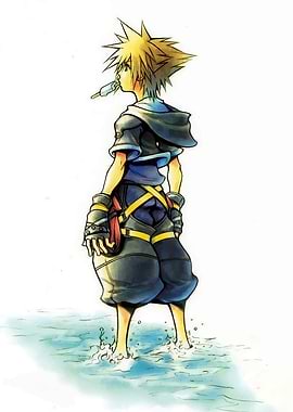 Sora with Ice Cream in Water
