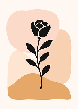 Minimalist Rose Art