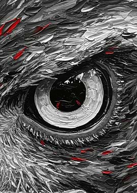 Abstract Eagle Eye Painting