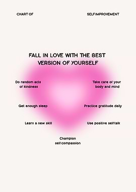 Self-Improvement Chart: Best Version of Yourself