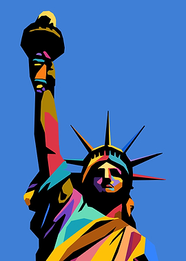 Statue of Liberty Pop Art