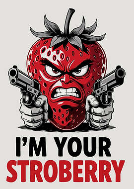 Angry Strawberry with Guns