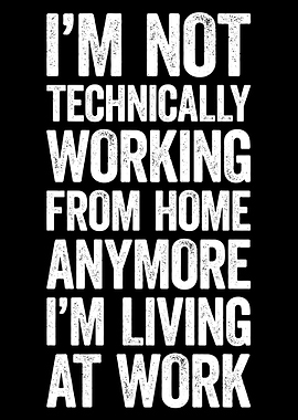 Living at Work Text Art