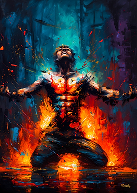 The Inner Fire – Abstract Expressionist Art