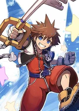 Sora from Kingdom Hearts artwork