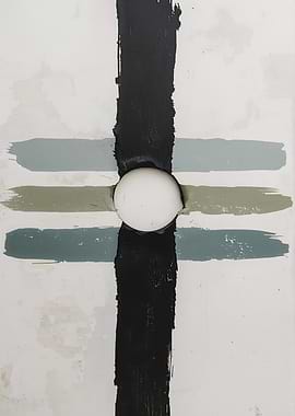 Abstract Cross with Sphere