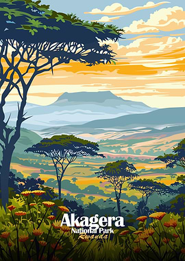 Akagera National Park Rwanda Landscape