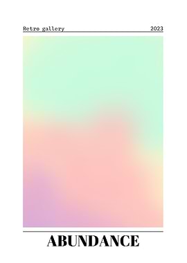 Abundance Gradient Poster