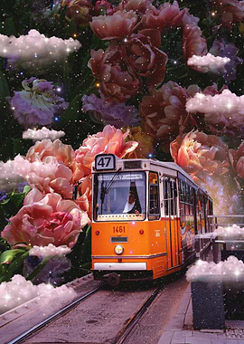 Floral Tram Dreamscape