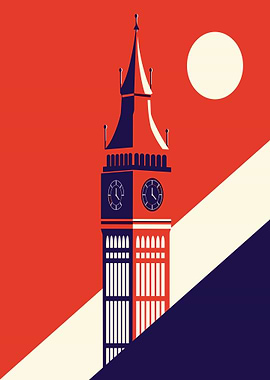 Big Ben London Minimalist Art