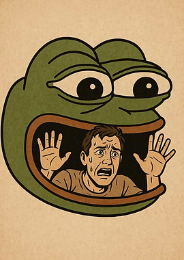 Pepe the Frog Devouring Man