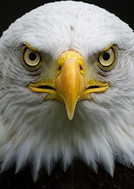Bald Eagle Portrait Close-Up