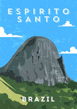 Espirito Santo Brazil Travel Poster